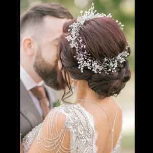Stunning bridal hair vines